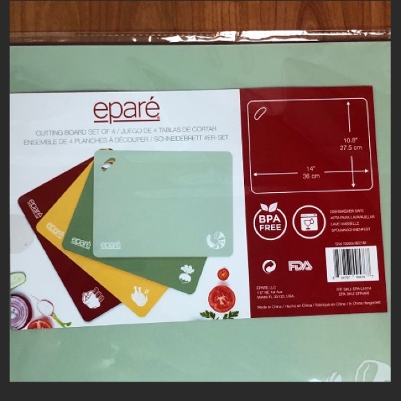 Epare Color Coded Cutting Mats (4pc Set) NEW - Picture 1 of 8